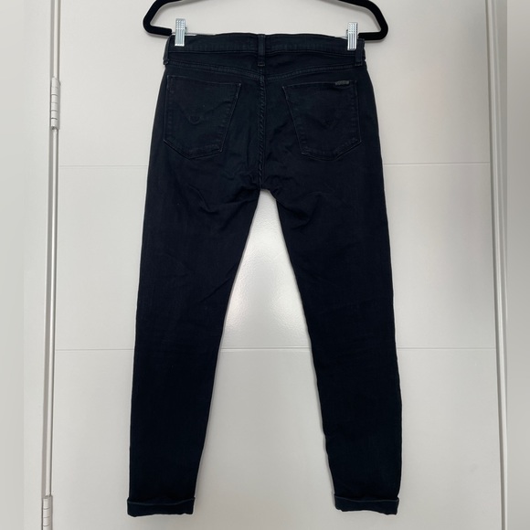 Hudson black Jeans denim pants low rise, skinny fit, classic, casual, edgy, 27 - Picture 10 of 12